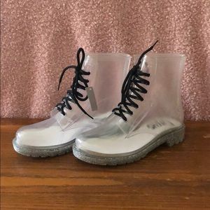 Sam Edelman cleat sparkly boots